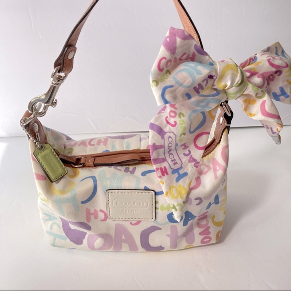 Coach Handbags - Coach | Paint Print Pony Bag and scarf